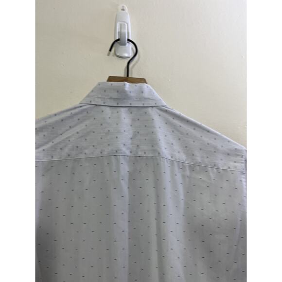 Theory Slim Fit Button Down Shirt 15 R Preppy Quiet Luxury Old Money Office Work - Picture 13 of 16